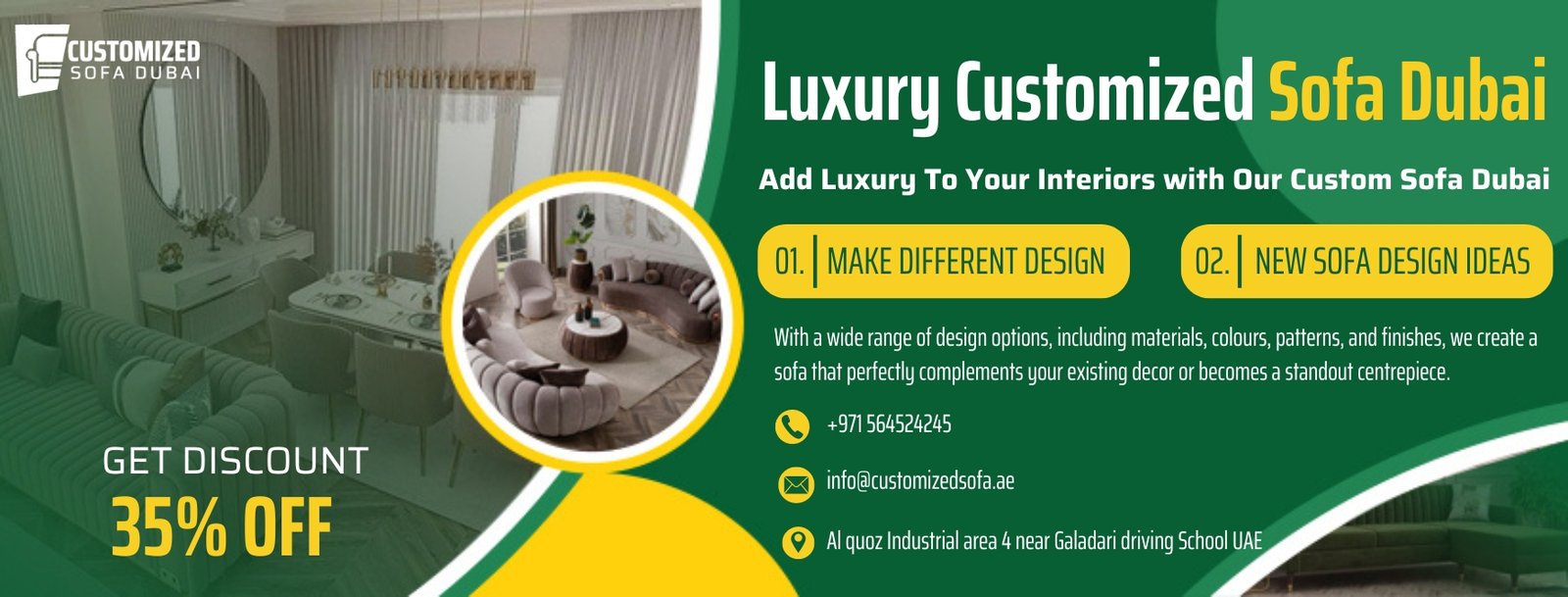 Luxury Customized Sofa in Dubai