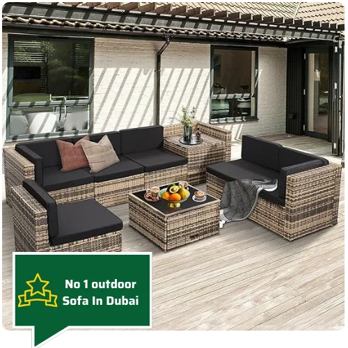 outdoor rattan sofa Dubai